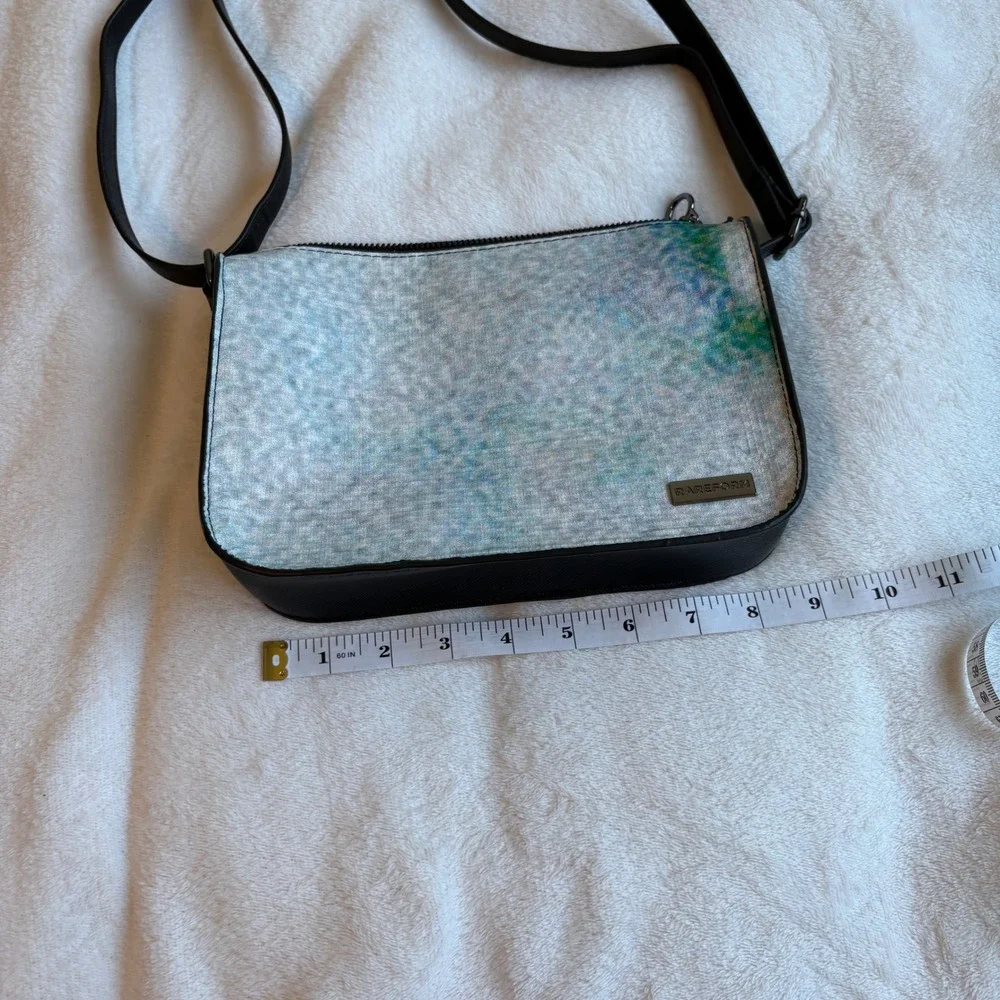 Rareform UpCycle Billboard Vinyl Crossbody Bag Multi Color Abstract Eco Friendly